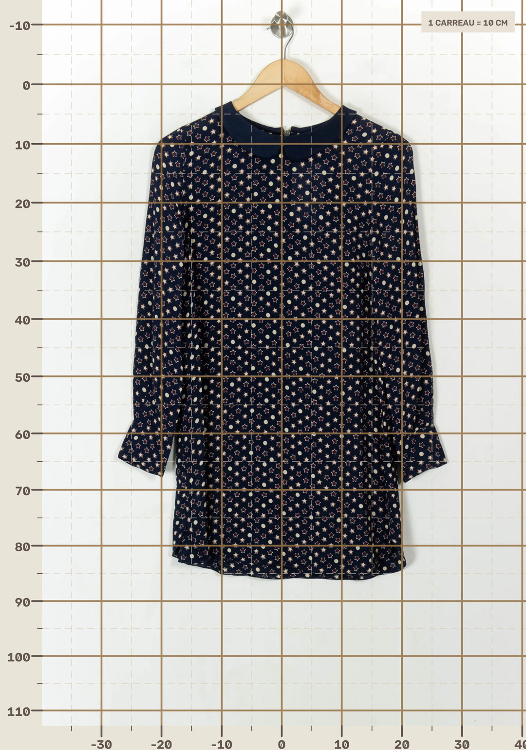 Robe Droite Bleu Marine et Blanc - Taille S/36 de la marque Zadig&amp;Voltaire | PARAD120651 - Vendu par Paradigme - Image 4