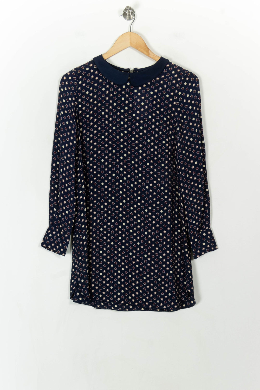 Robe Droite Bleu Marine et Blanc - Taille S/36 de la marque Zadig&Voltaire | PARAD120651 - Vendu par Paradigme - Image 2