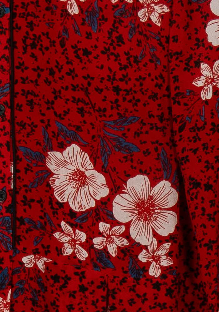 Robe longue rouge et blanche - Taille XS/34 de la marque Zadig&amp;Voltaire | PARAD120652 - Vendu par Paradigme - Image 3