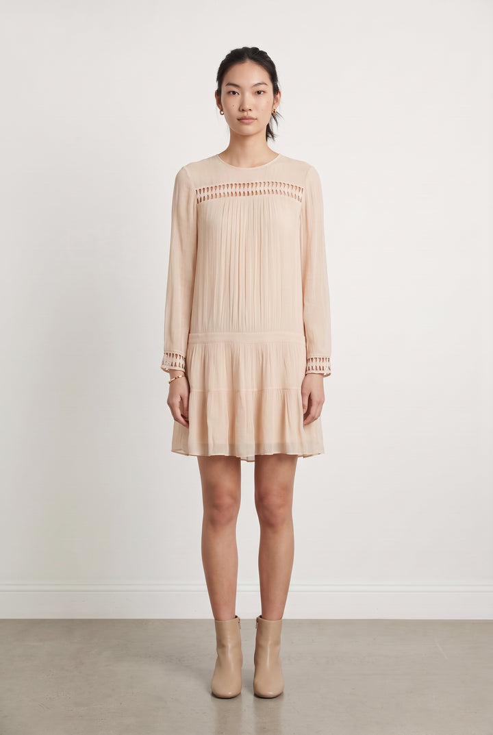 Robe Courte Beige - Taille XS/34 de la marque ba&amp;sh | PARAD120653 - Vendu par Paradigme - Image 1