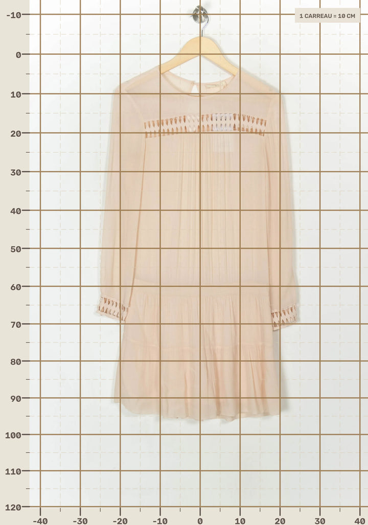 Robe Courte Beige - Taille XS/34 de la marque ba&amp;sh | PARAD120653 - Vendu par Paradigme - Image 4