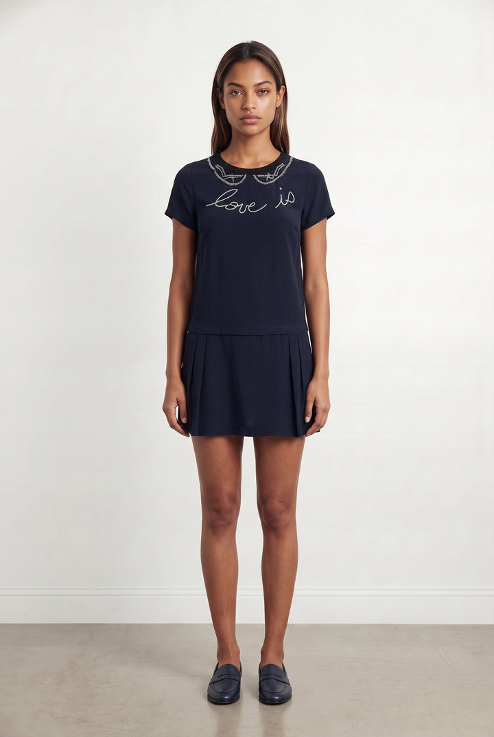 Robe Courte Bleue - Taille XS/34 de la marque Zadig&amp;Voltaire | PARAD120654 - Vendu par Paradigme - Image 1