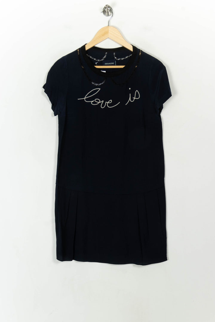 Robe Courte Bleue - Taille XS/34 de la marque Zadig&amp;Voltaire | PARAD120654 - Vendu par Paradigme - Image 2