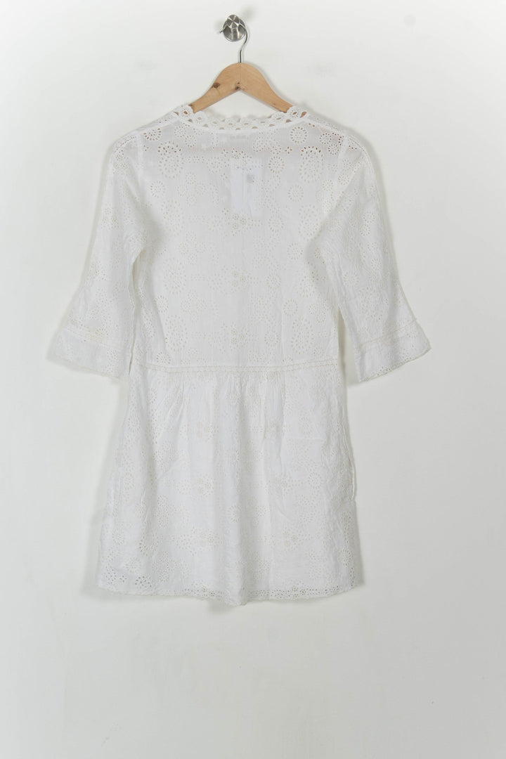 Robe Brodée Blanche - Taille S/36 de la marque Zadig&amp;Voltaire | PARAD120660 - Vendu par Paradigme - Image 5