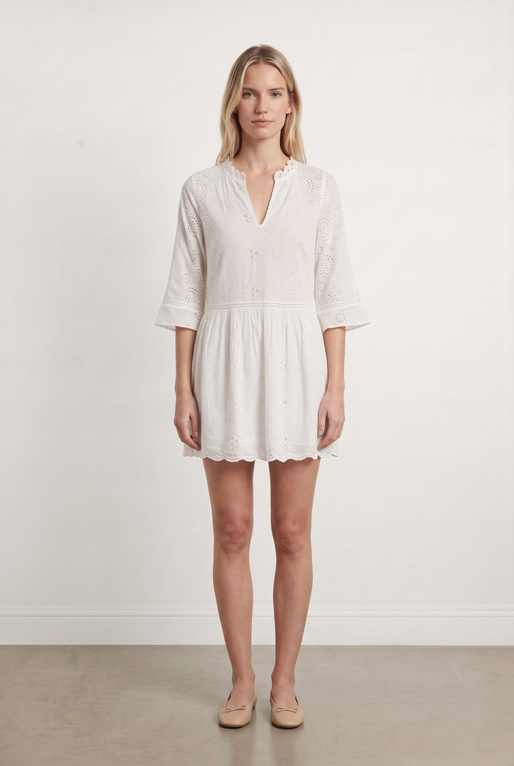 Robe Brodée Blanche - Taille S/36 de la marque Zadig&amp;Voltaire | PARAD120660 - Vendu par Paradigme - Image 1
