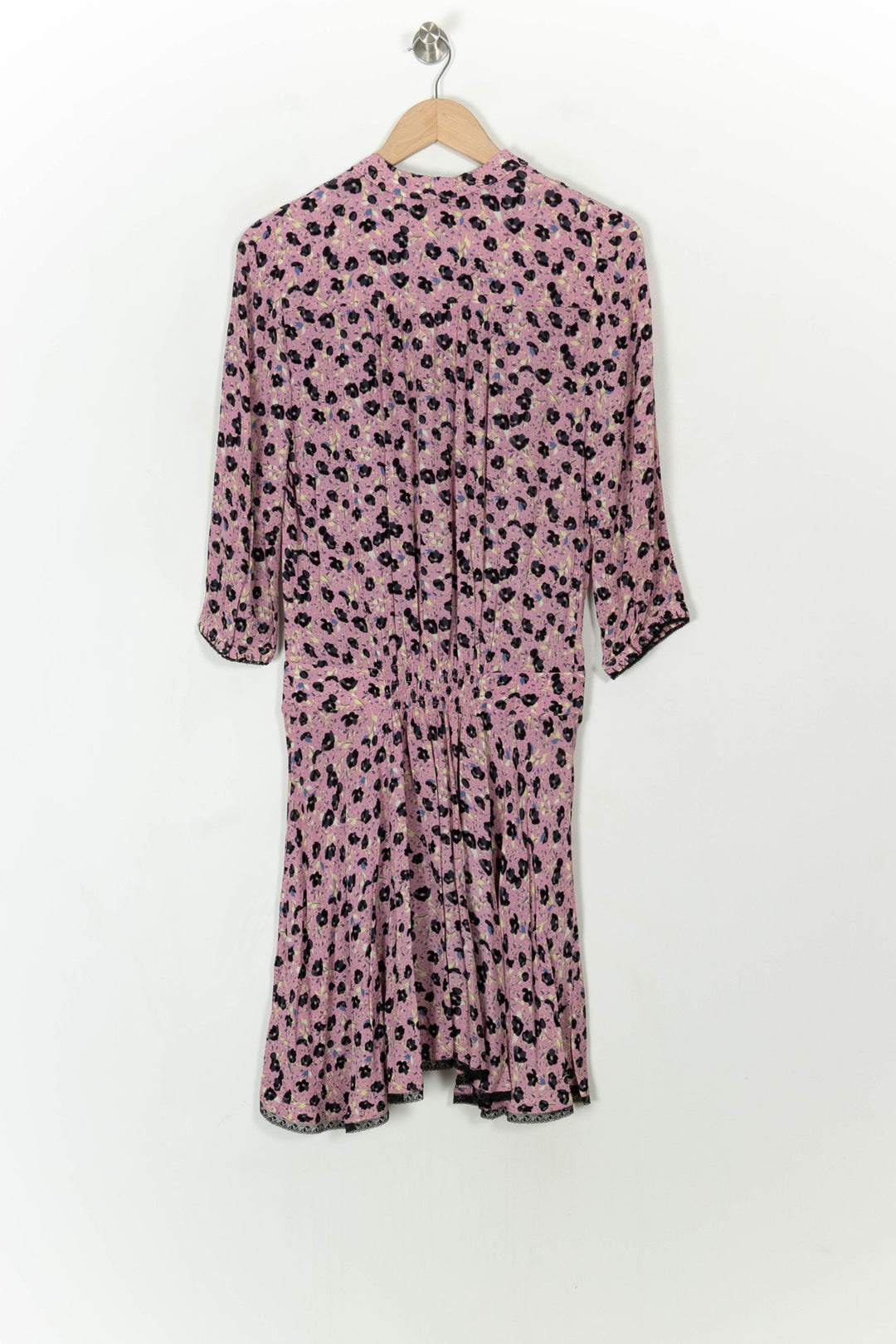 Robe Midi Rose et Noir - Taille XS/34 de la marque Zadig&amp;Voltaire | PARAD120661 - Vendu par Paradigme - Image 5
