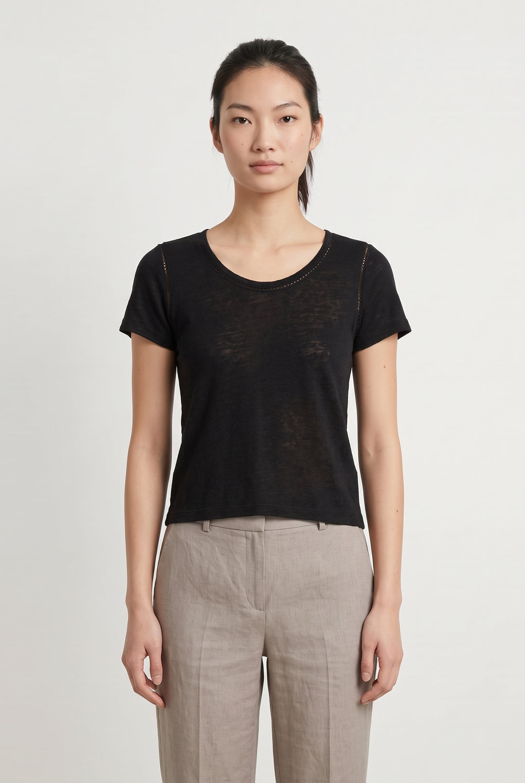 Tee-shirt Noir - Taille M/38 de la marque Comptoir des Cotonniers | PARAD120663 - Vendu par Paradigme - Image 1