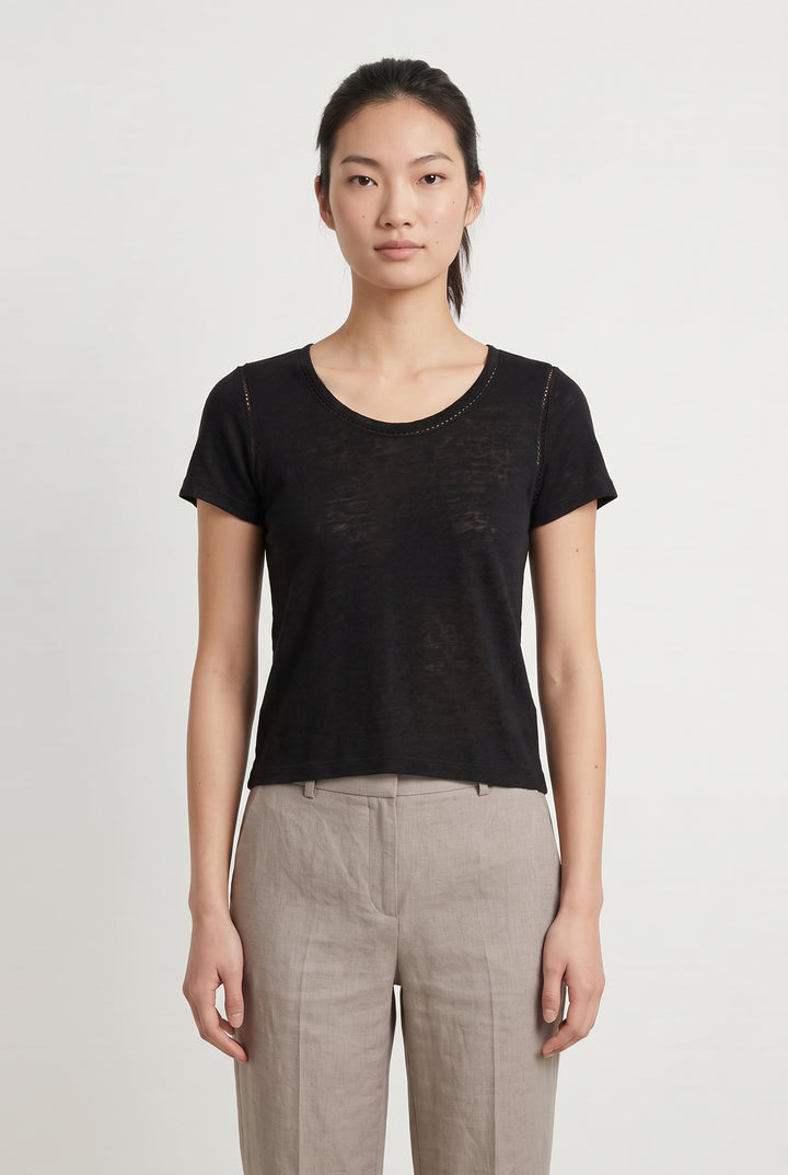 Tee-shirt Noir - Taille M/38 de la marque Comptoir des Cotonniers | PARAD120663 - Vendu par Paradigme - Image 1