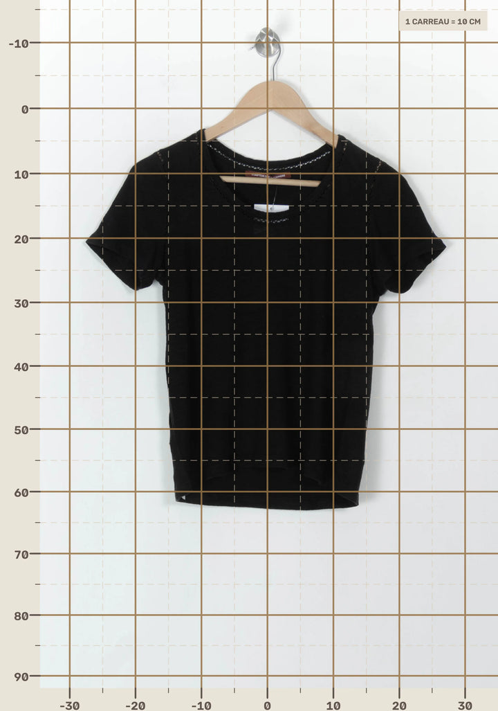 Tee-shirt Noir - Taille M/38 de la marque Comptoir des Cotonniers | PARAD120663 - Vendu par Paradigme - Image 4