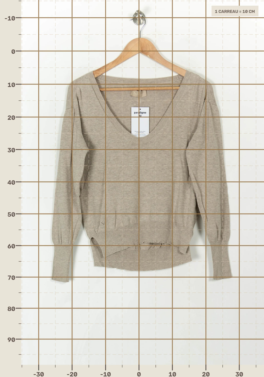Pull Beige - Taille M/38 de la marque Zadig&amp;Voltaire | PARAD120664 - Vendu par Paradigme - Image 4