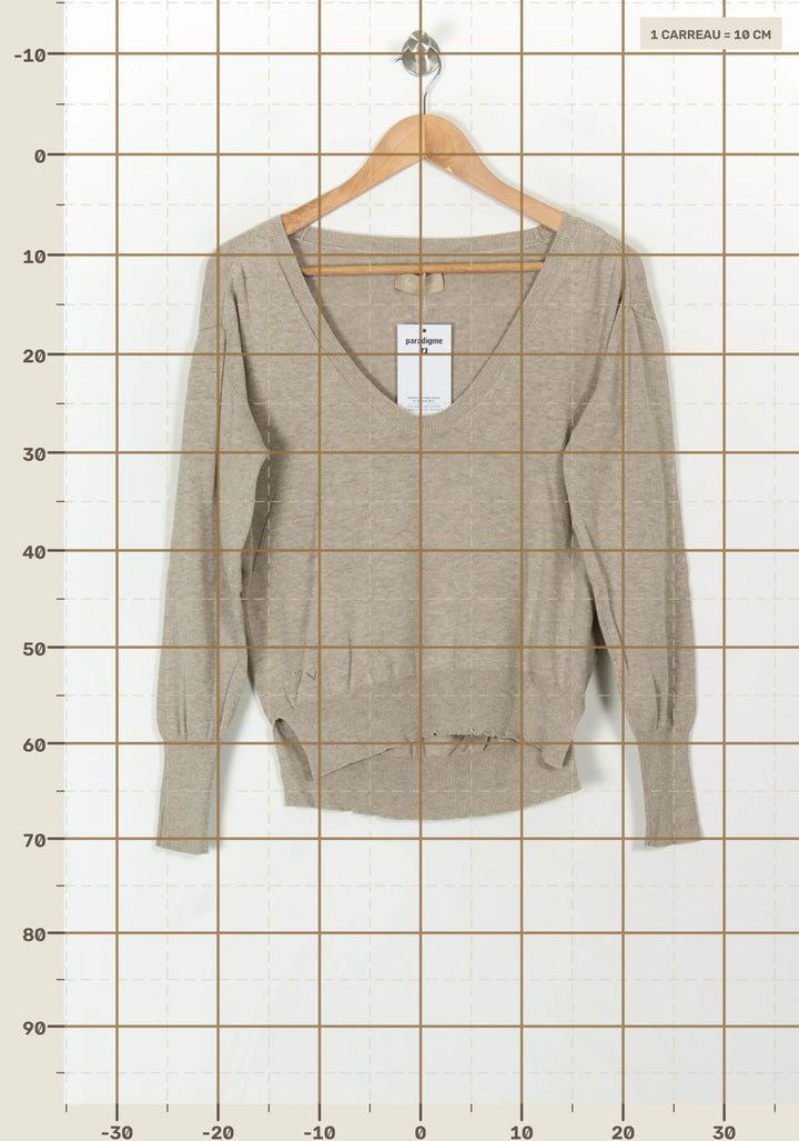 Pull Beige - Taille M/38 de la marque Zadig&amp;Voltaire | PARAD120664 - Vendu par Paradigme - Image 4