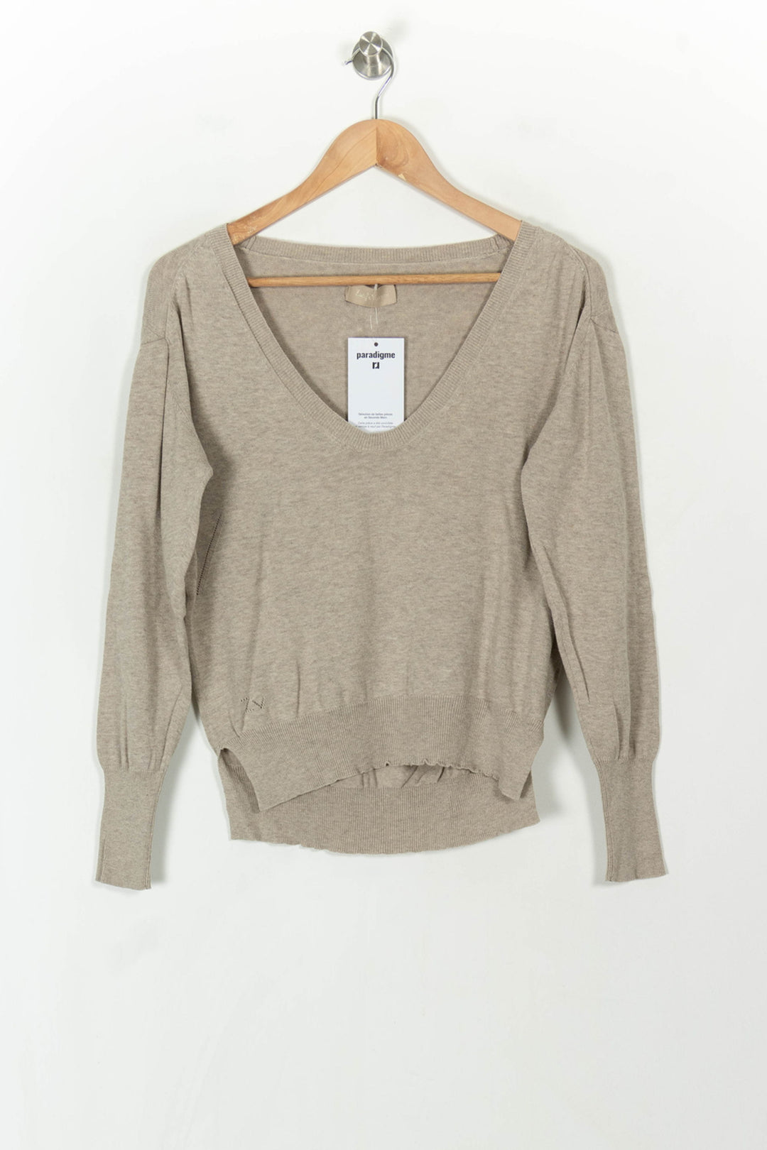 Pull Beige - Taille M/38 de la marque Zadig&amp;Voltaire | PARAD120664 - Vendu par Paradigme - Image 2