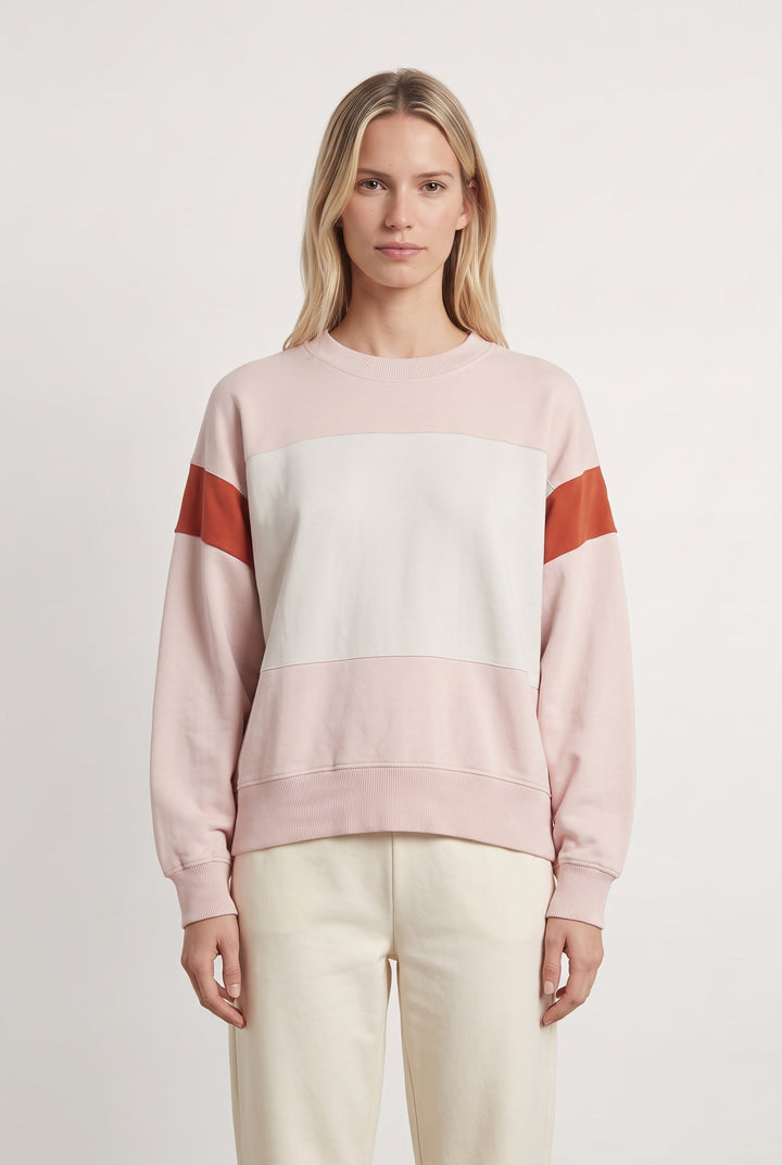 Sweatshirt Rose Blanc et Rouge - Taille M/38 de la marque Bérénice | PARAD120666 - Vendu par Paradigme - Image 1