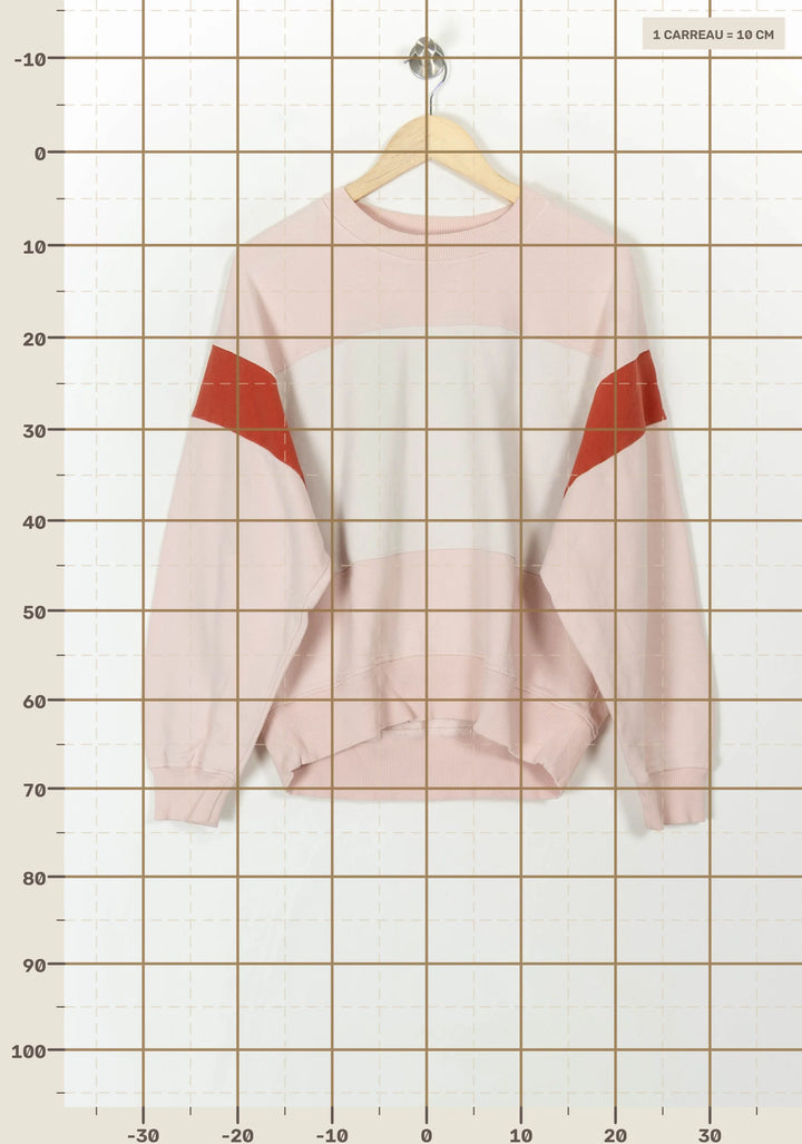 Sweatshirt Rose Blanc et Rouge - Taille M/38 de la marque Bérénice | PARAD120666 - Vendu par Paradigme - Image 4