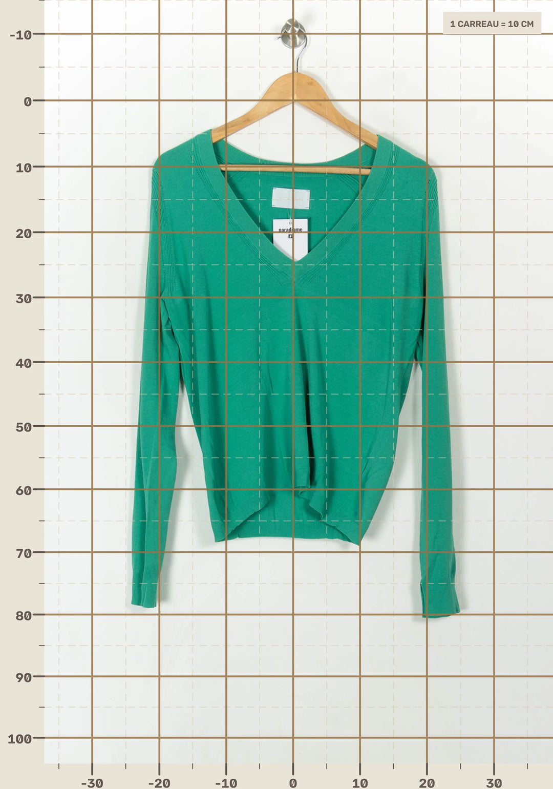 Pull Vert - Taille M/38 de la marque Zadig&amp;Voltaire | PARAD120671 - Vendu par Paradigme - Image 4