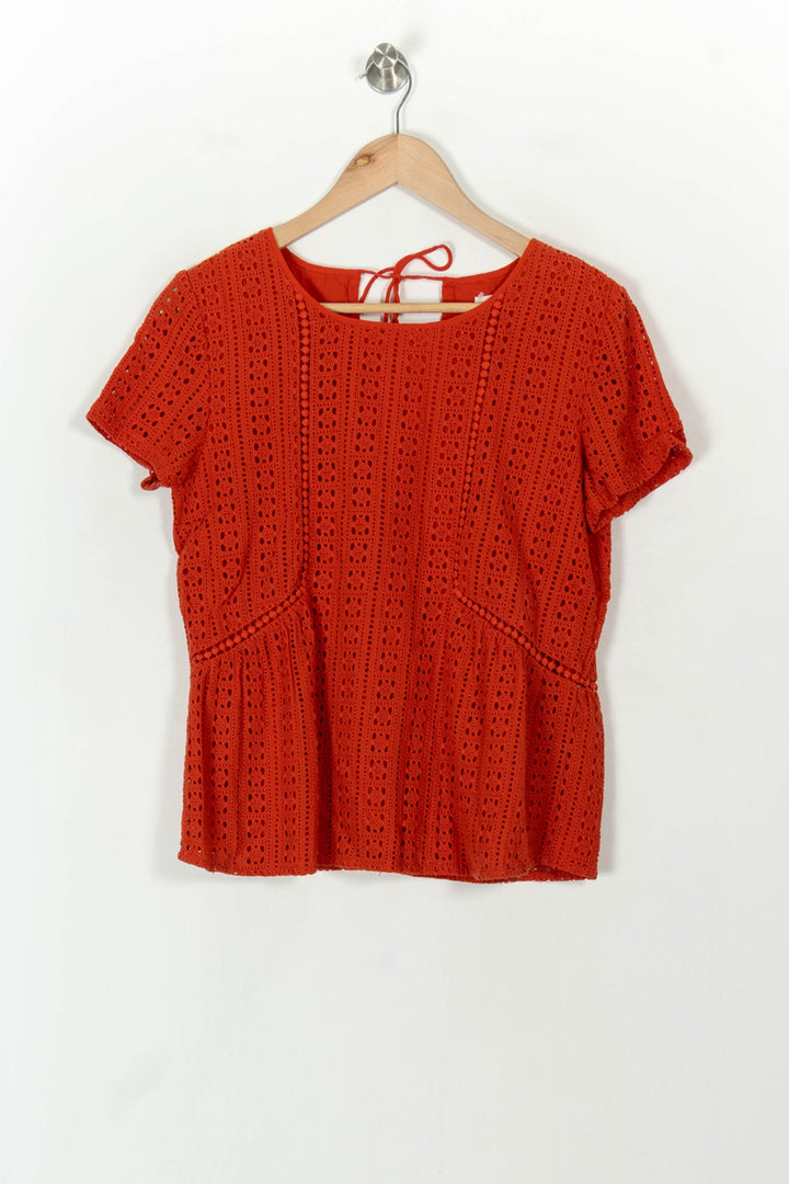 Blouse Orange - Taille M/38 de la marque Sézane | PARAD120673 - Vendu par Paradigme - Image 2