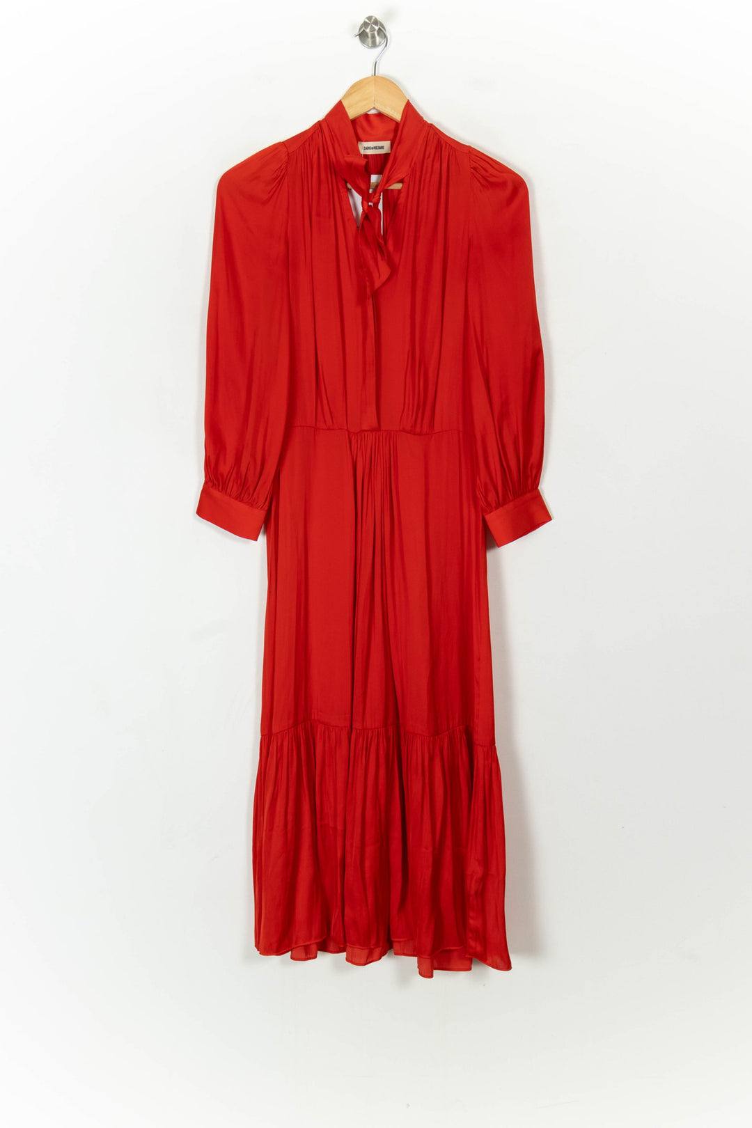 Robe Midi Rouge - Taille XS/34 de la marque Zadig&amp;Voltaire | PARAD120676 - Vendu par Paradigme - Image 2