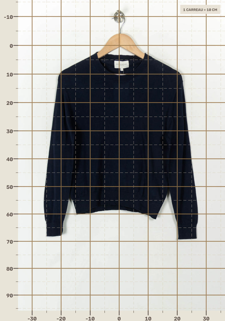 Pull Bleu - Taille M/38 de la marque Eric Bompard | PARAD120680 - Vendu par Paradigme - Image 4