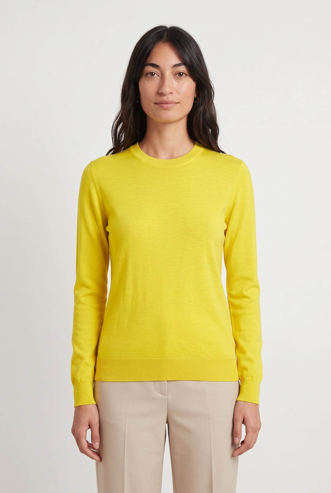Pull Col Rond Jaune - Taille M/38 de la marque From Future | PARAD120685 - Vendu par Paradigme - Image 1