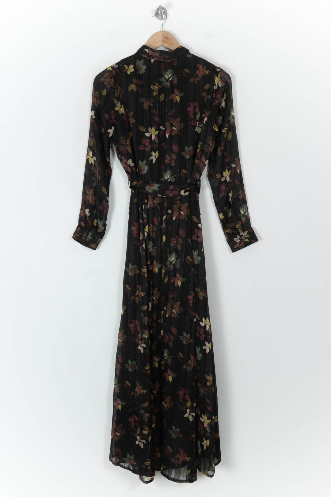 Robe Longue Noire et Fleurie - Taille S/36 de la marque La Petite Etoile | PARAD120688 - Vendu par Paradigme - Image 5