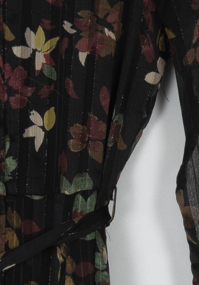 Robe Longue Noire et Fleurie - Taille S/36 de la marque La Petite Etoile | PARAD120688 - Vendu par Paradigme - Image 3