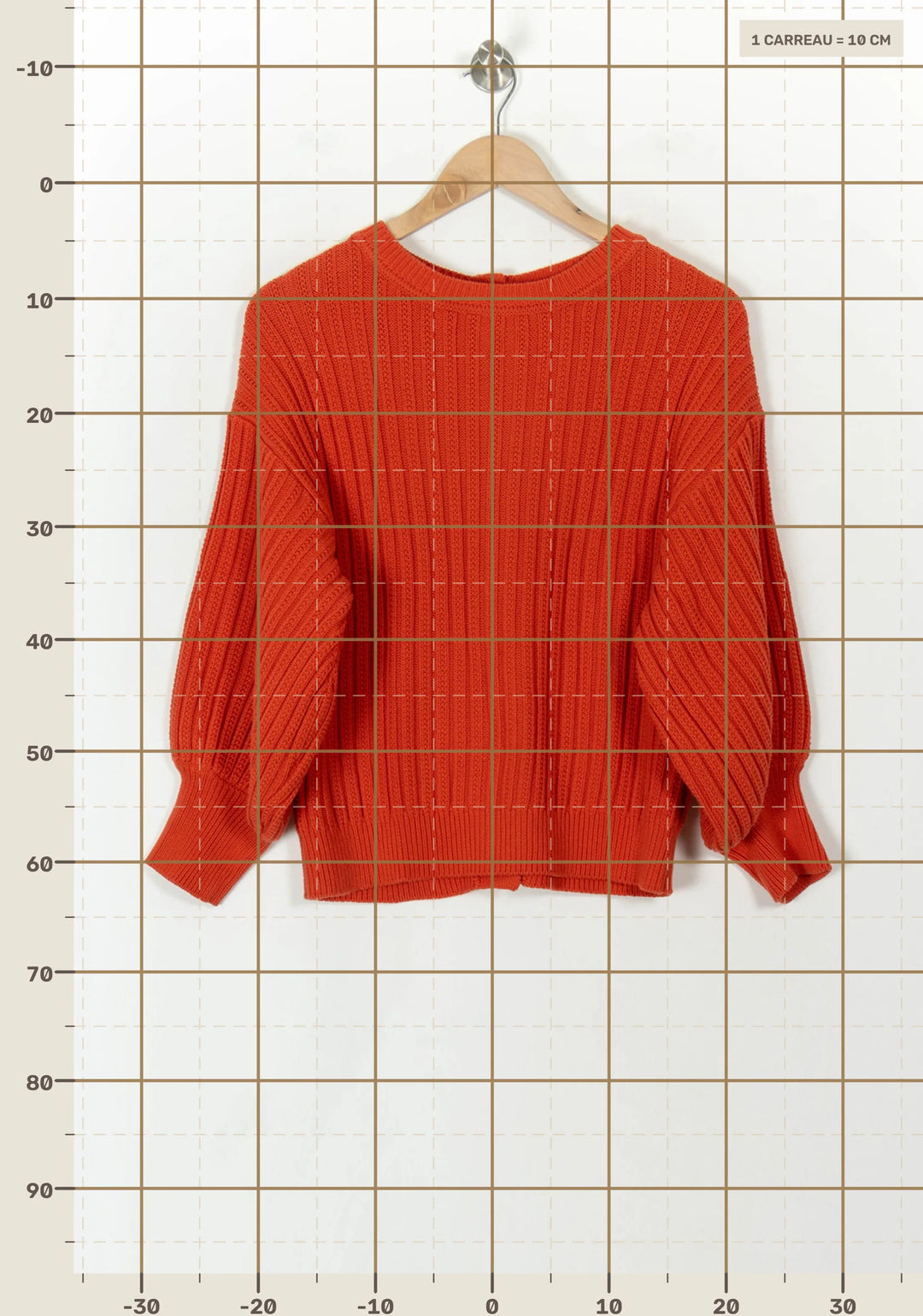Pull Orange - Taille M/38 de la marque Sessùn | PARAD120690 - Vendu par Paradigme - Image 4