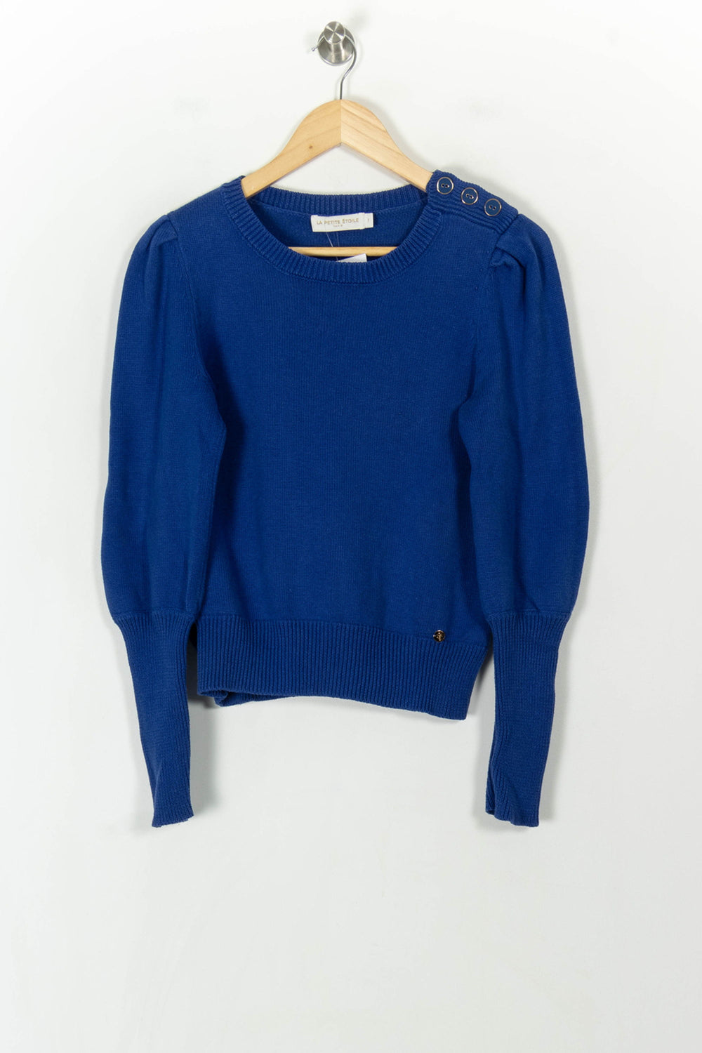 Pull Bleu - Taille S/36 de la marque La Petite Etoile | PARAD120692 - Vendu par Paradigme - Image 2