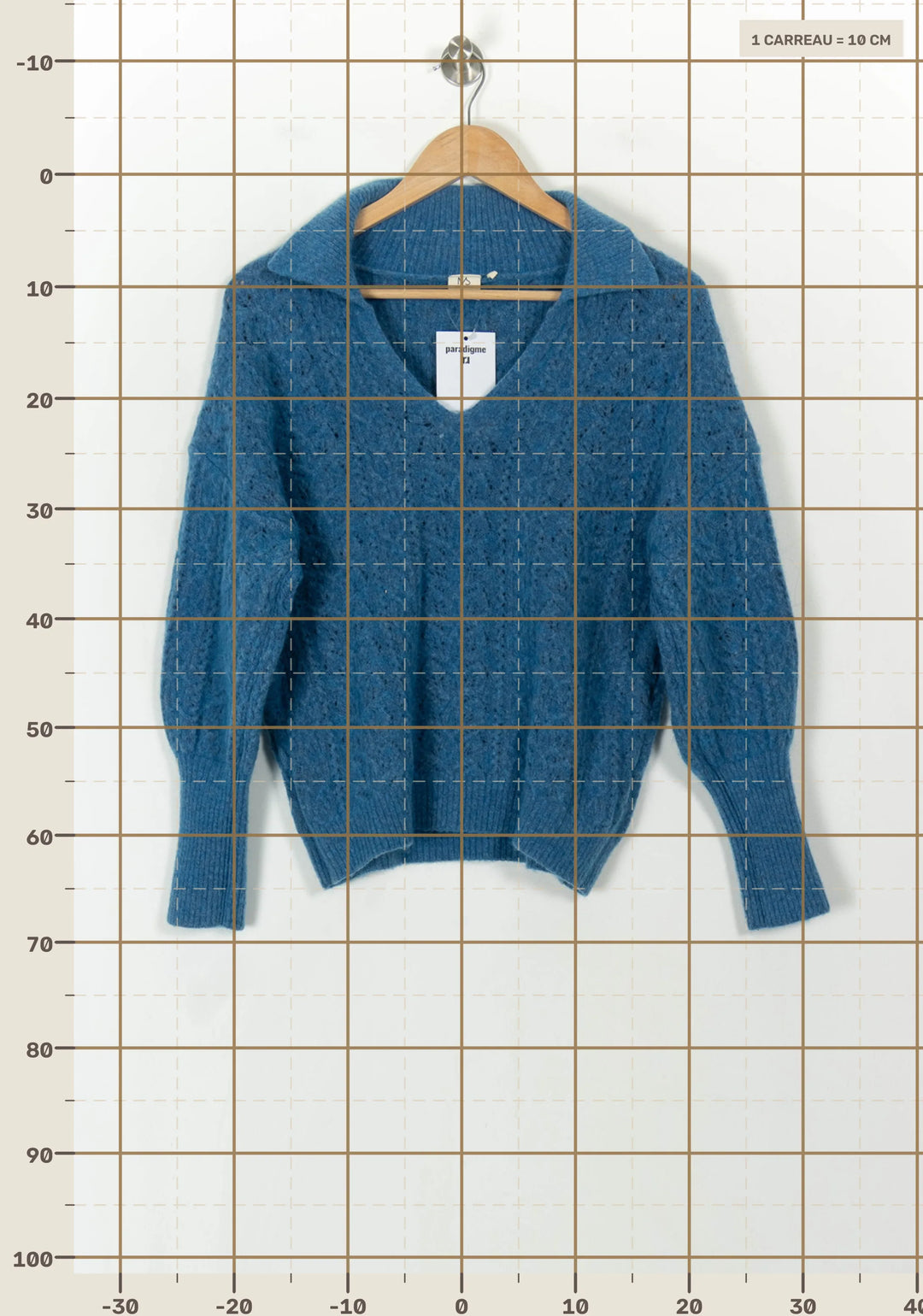 Pull Bleu - Taille S/36 de la marque Marie Sixtine | PARAD120693 - Vendu par Paradigme - Image 4