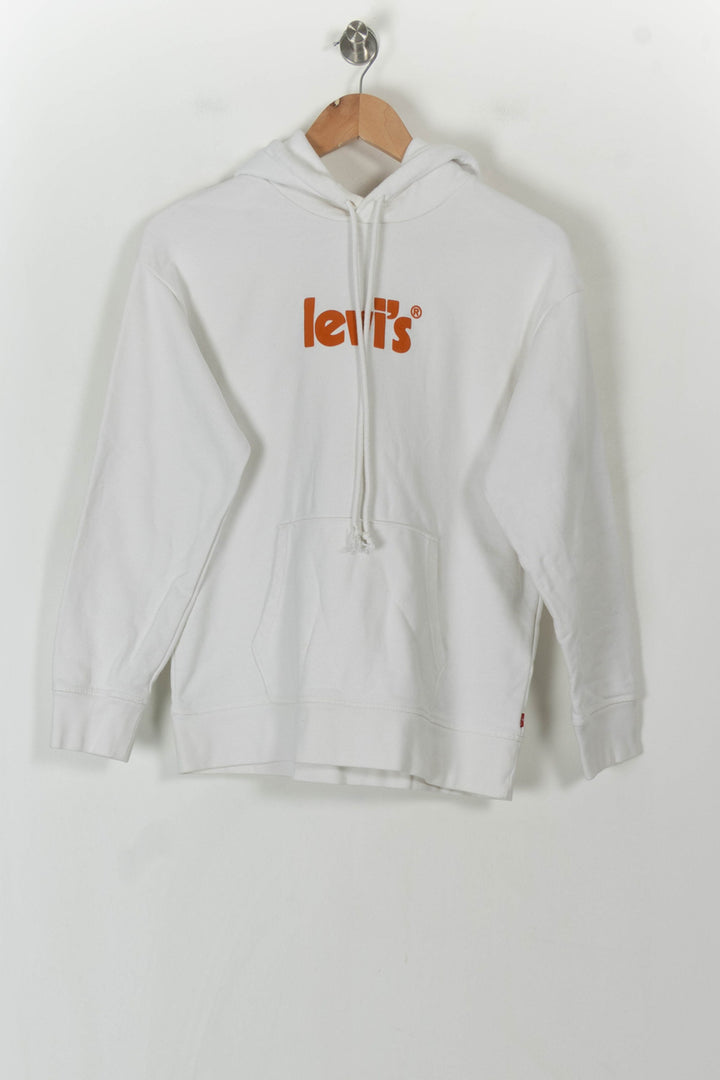 Sweat à Capuche Blanc - Taille M/38 de la marque Levi&
