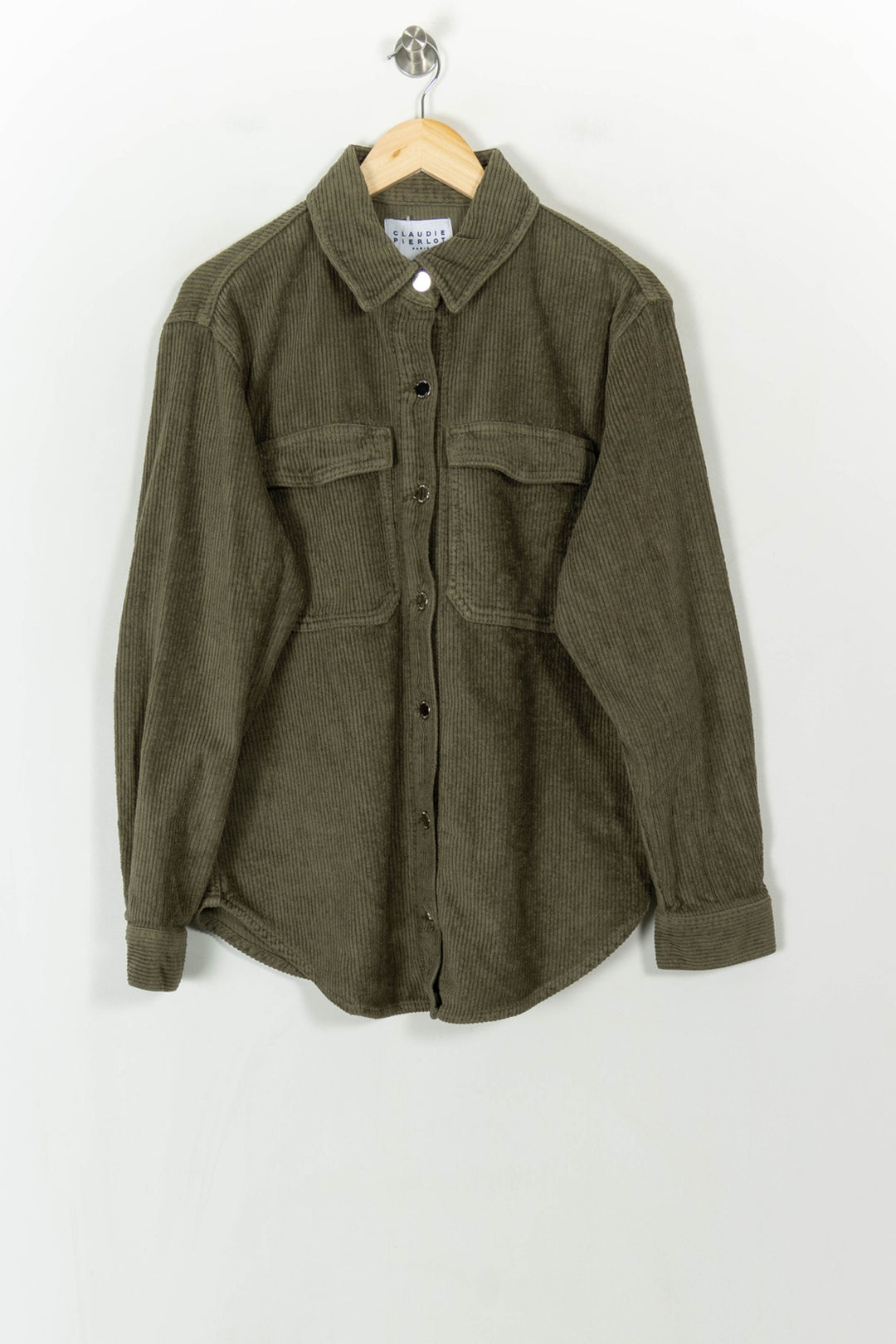 Chemise Verte - Taille L/40 de la marque Claudie Pierlot | PARAD120696 - Vendu par Paradigme - Image 2