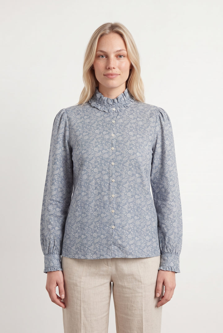 Chemise Bleue - Taille L/40 de la marque Sézane | PARAD120699 - Vendu par Paradigme - Image 1