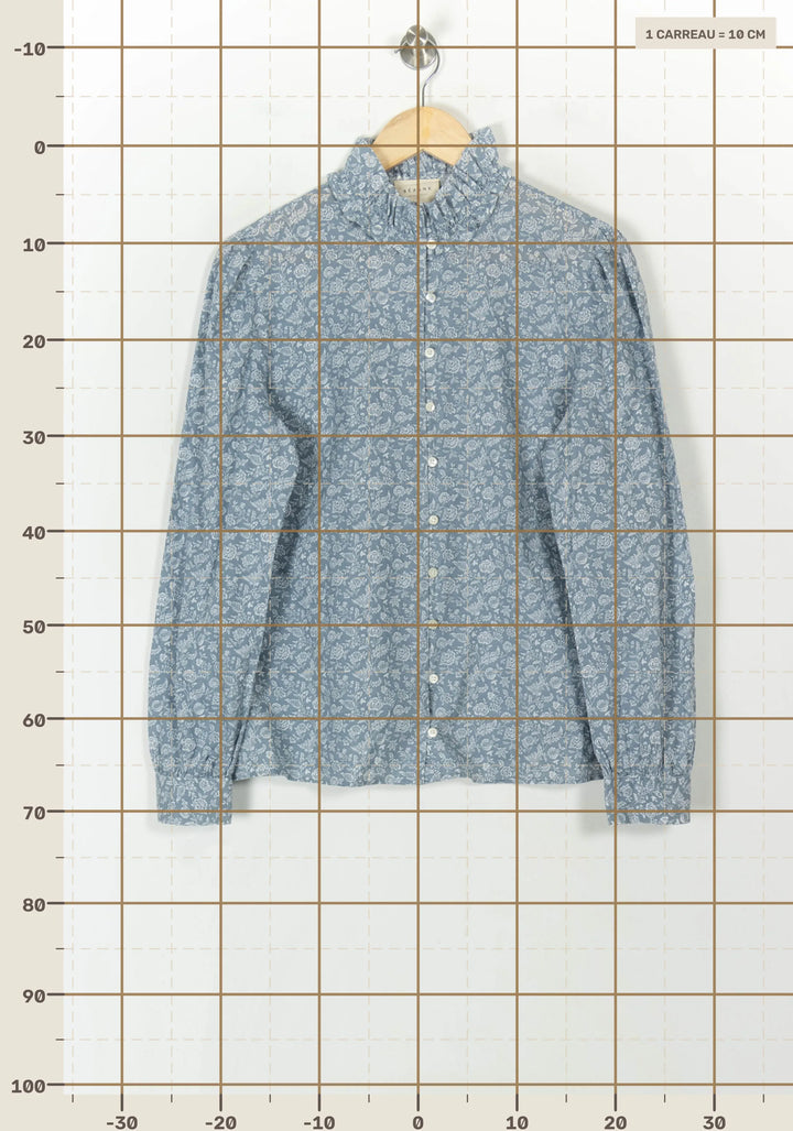 Chemise Bleue - Taille L/40 de la marque Sézane | PARAD120699 - Vendu par Paradigme - Image 4