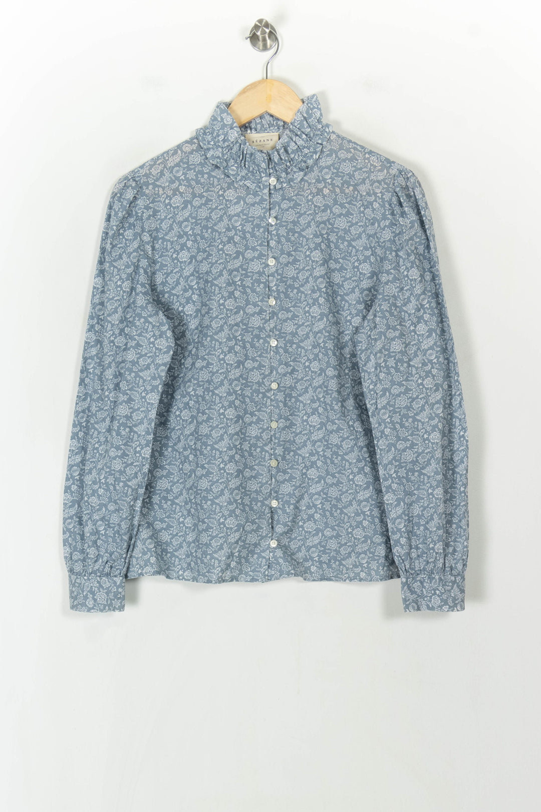 Chemise Bleue - Taille L/40 de la marque Sézane | PARAD120699 - Vendu par Paradigme - Image 2