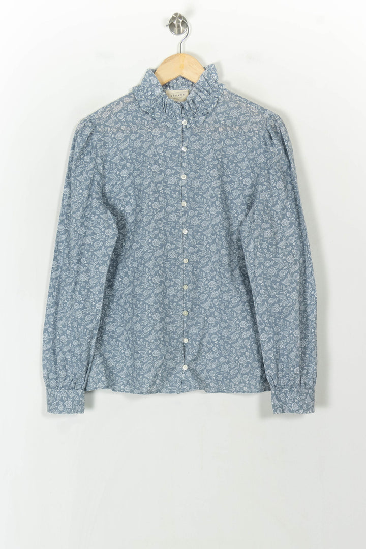 Chemise Bleue - Taille L/40 de la marque Sézane | PARAD120699 - Vendu par Paradigme - Image 2
