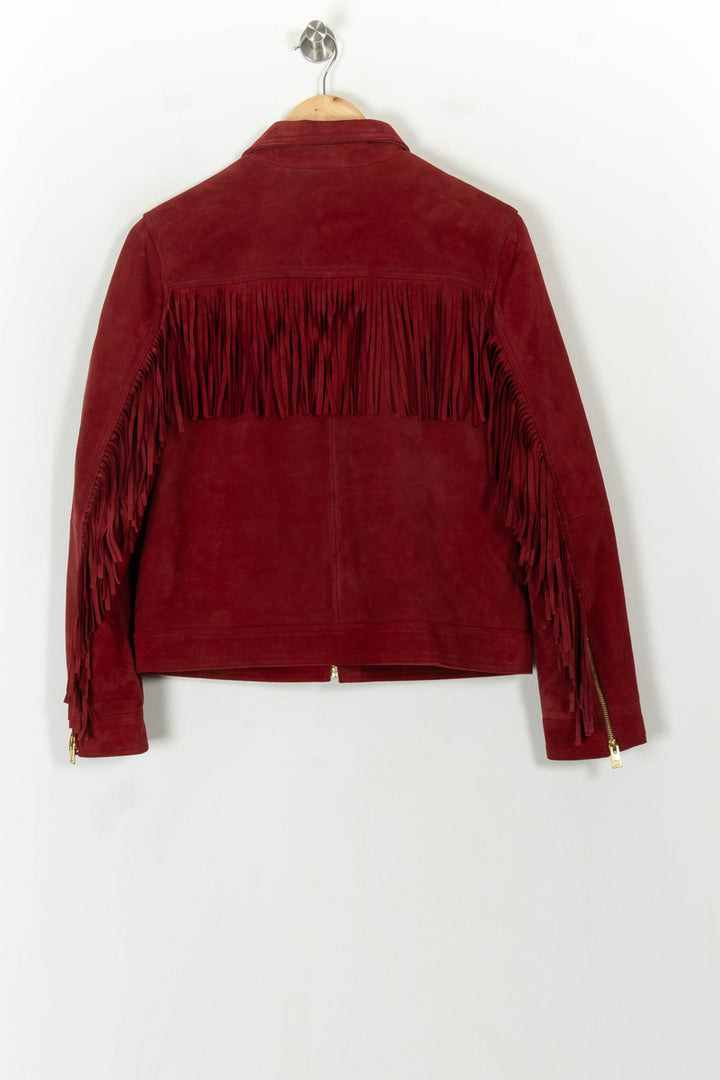 Veste à Franges Rouge - Taille L/40 de la marque Zadig&amp;Voltaire | PARAD120700 - Vendu par Paradigme - Image 5