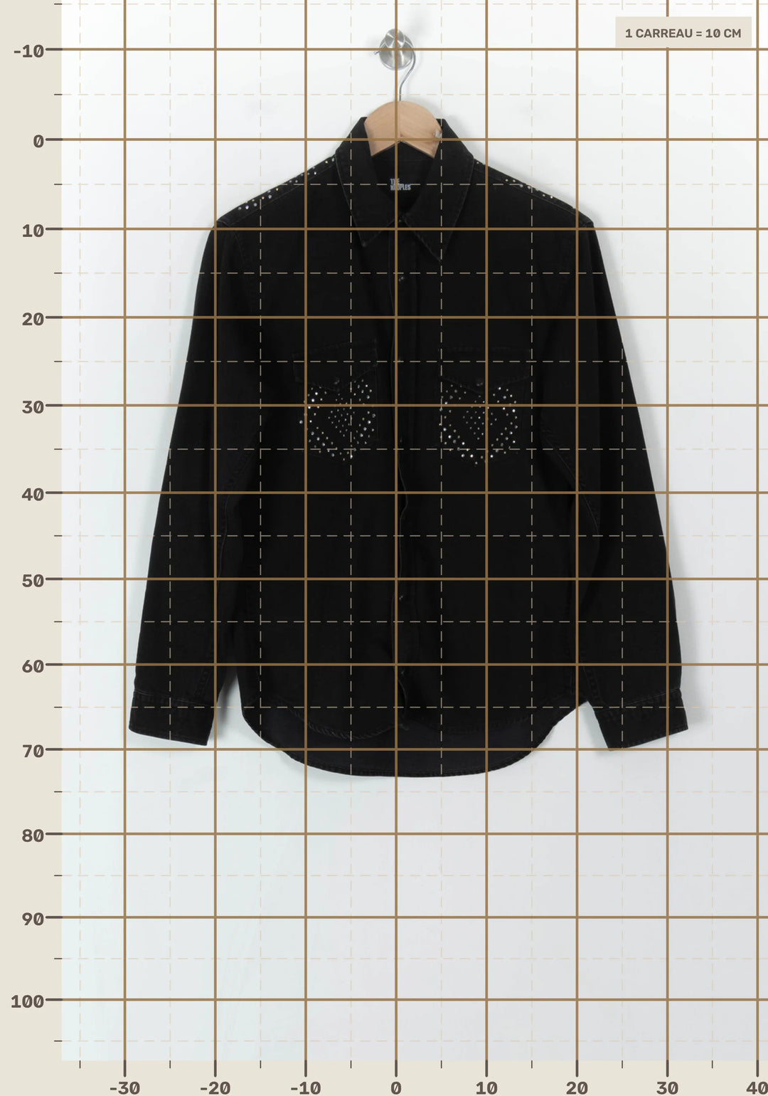 Chemise Noire - Taille L/40 de la marque The Kooples | PARAD120702 - Vendu par Paradigme - Image 4