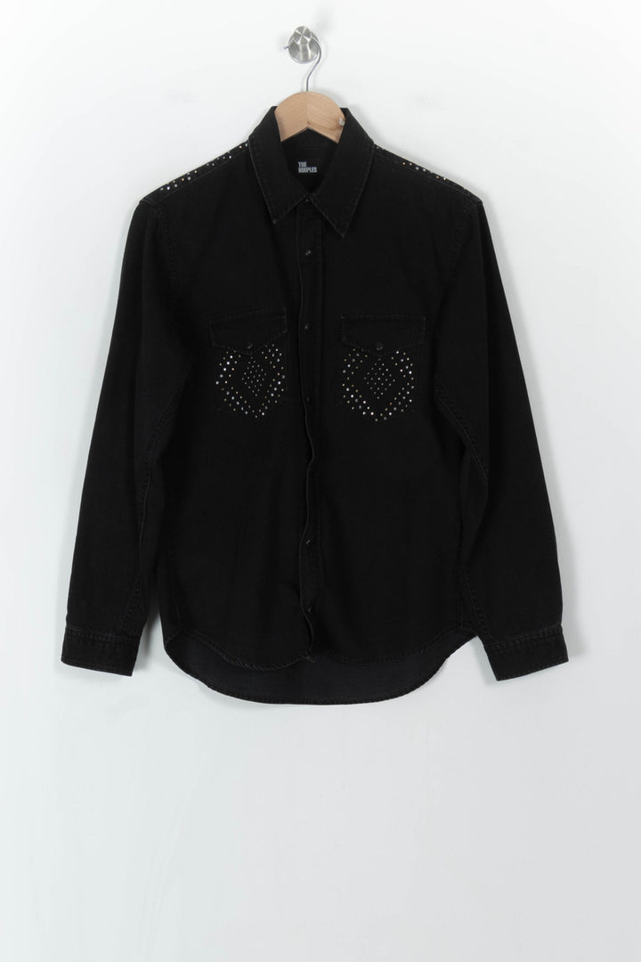 Chemise Noire - Taille L/40 de la marque The Kooples | PARAD120702 - Vendu par Paradigme - Image 2