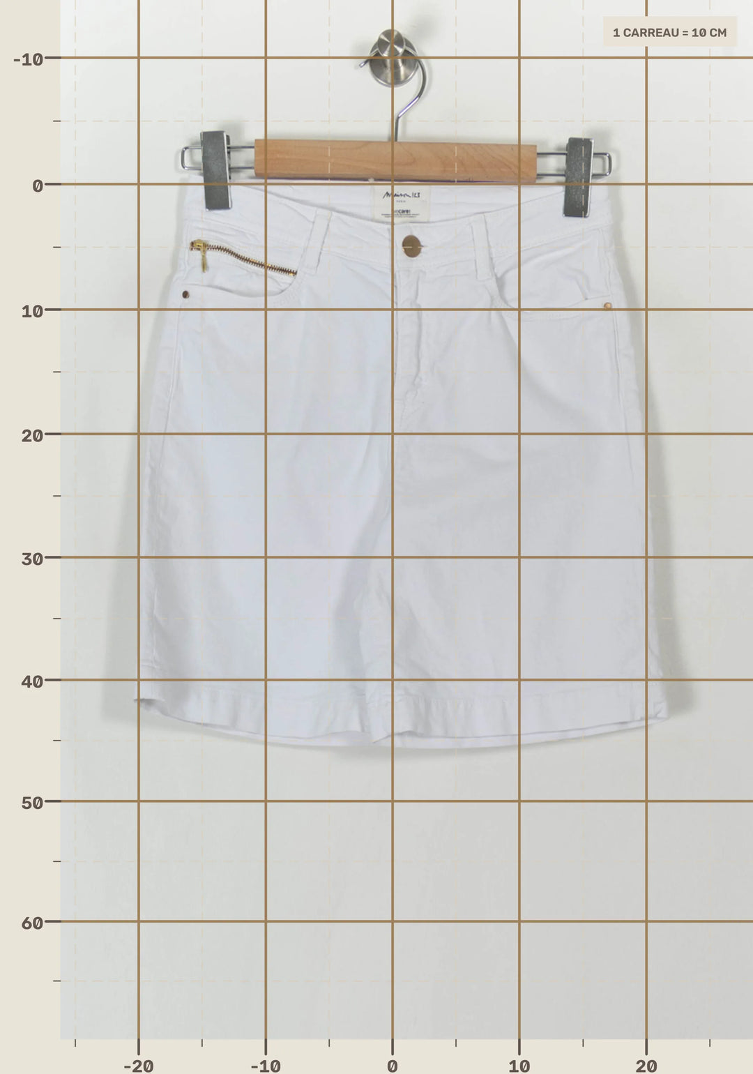 Short Blanc - Taille S/36 de la marque Maison 123 | PARAD120705 - Vendu par Paradigme - Image 4