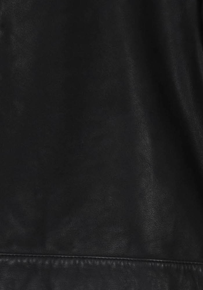 Blouson En Cuir Noir - Taille M/38 de la marque IKKS | PARAD120706 - Vendu par Paradigme - Image 3