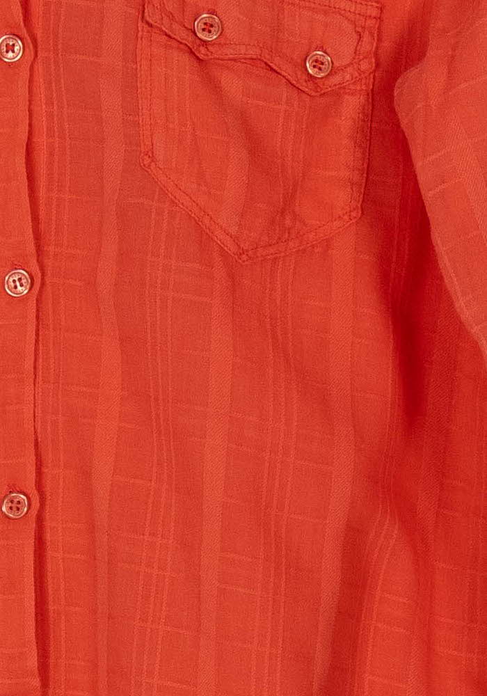 Chemise Rouge - Taille S/36 de la marque American Vintage | PARAD120707 - Vendu par Paradigme - Image 3