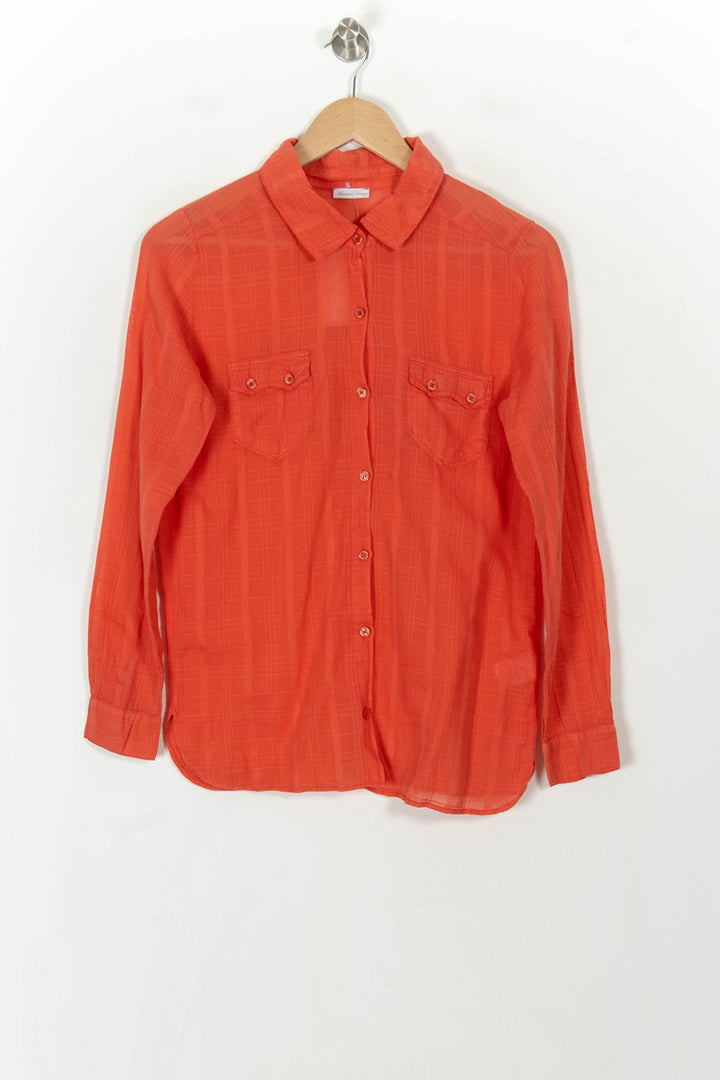 Chemise Rouge - Taille S/36 de la marque American Vintage | PARAD120707 - Vendu par Paradigme - Image 2