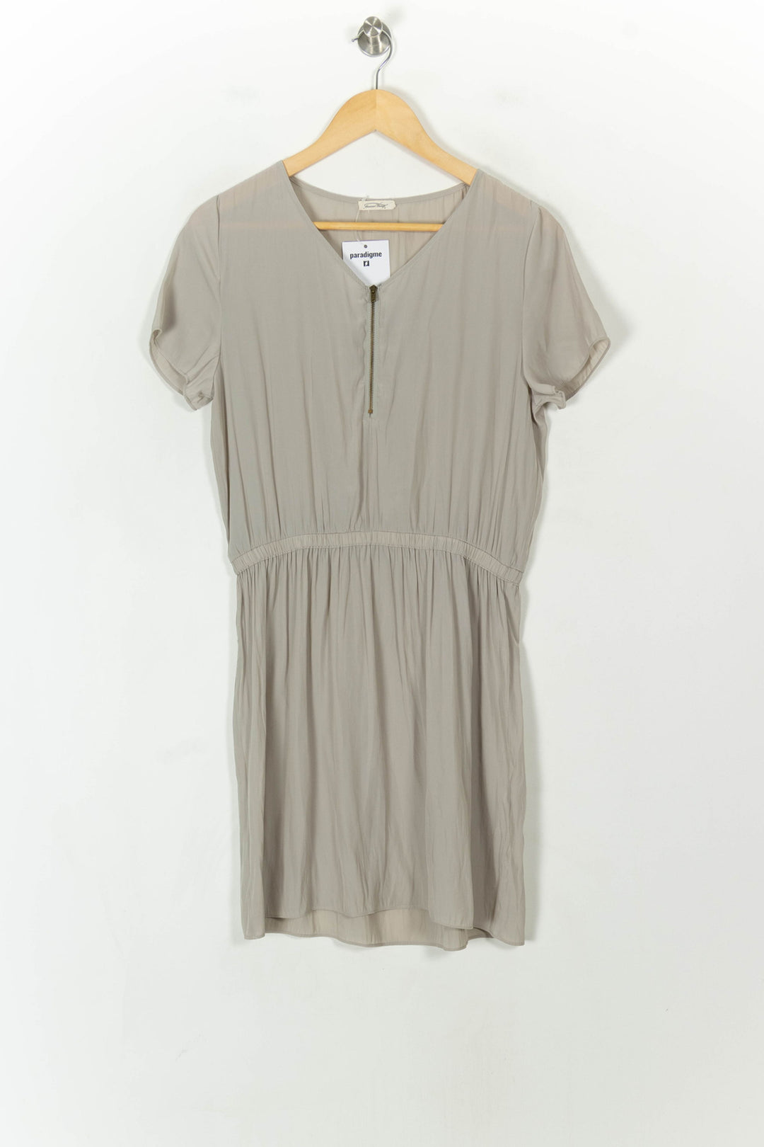 Robe Courte Beige - Taille M/38 de la marque American Vintage | PARAD120708 - Vendu par Paradigme - Image 2