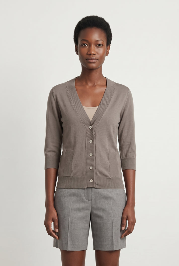 Cardigan Marron - Taille S/36 de la marque Comptoir des Cotonniers | PARAD120709 - Vendu par Paradigme - Image 1