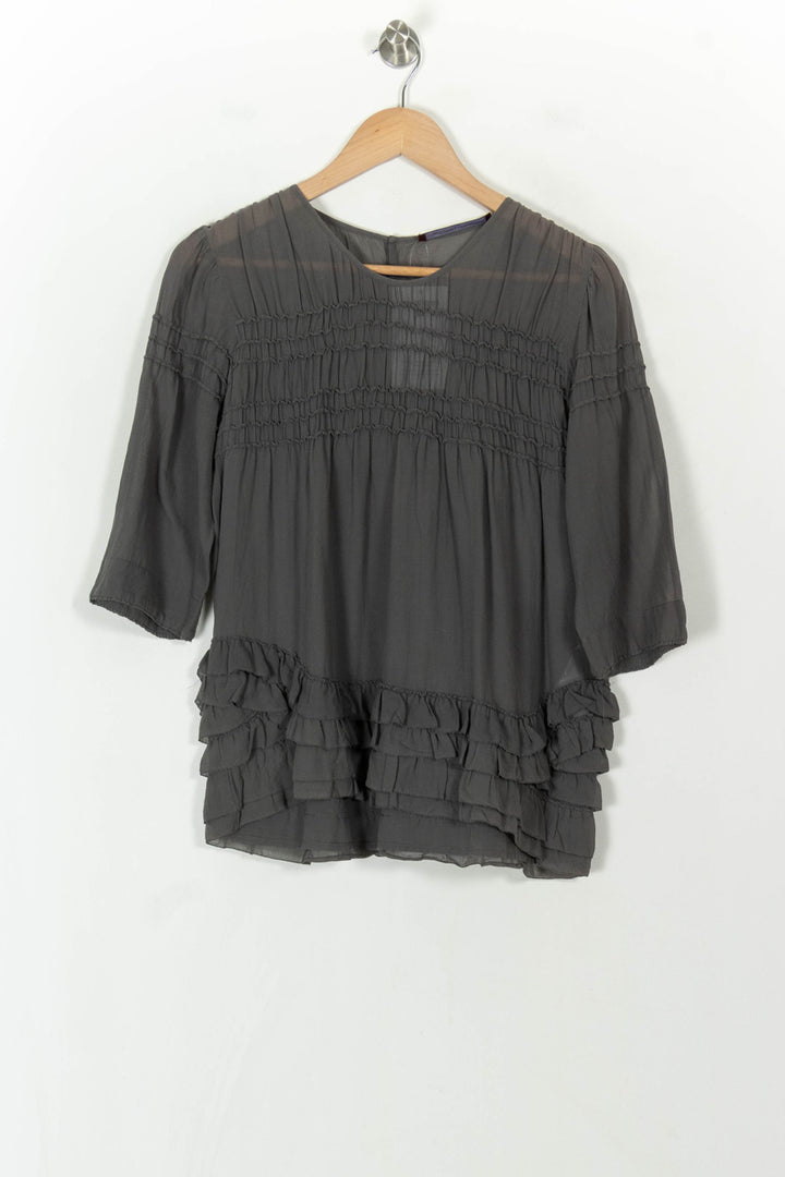 Blouse Grise - Taille S/36 de la marque Comptoir des Cotonniers | PARAD120711 - Vendu par Paradigme - Image 2