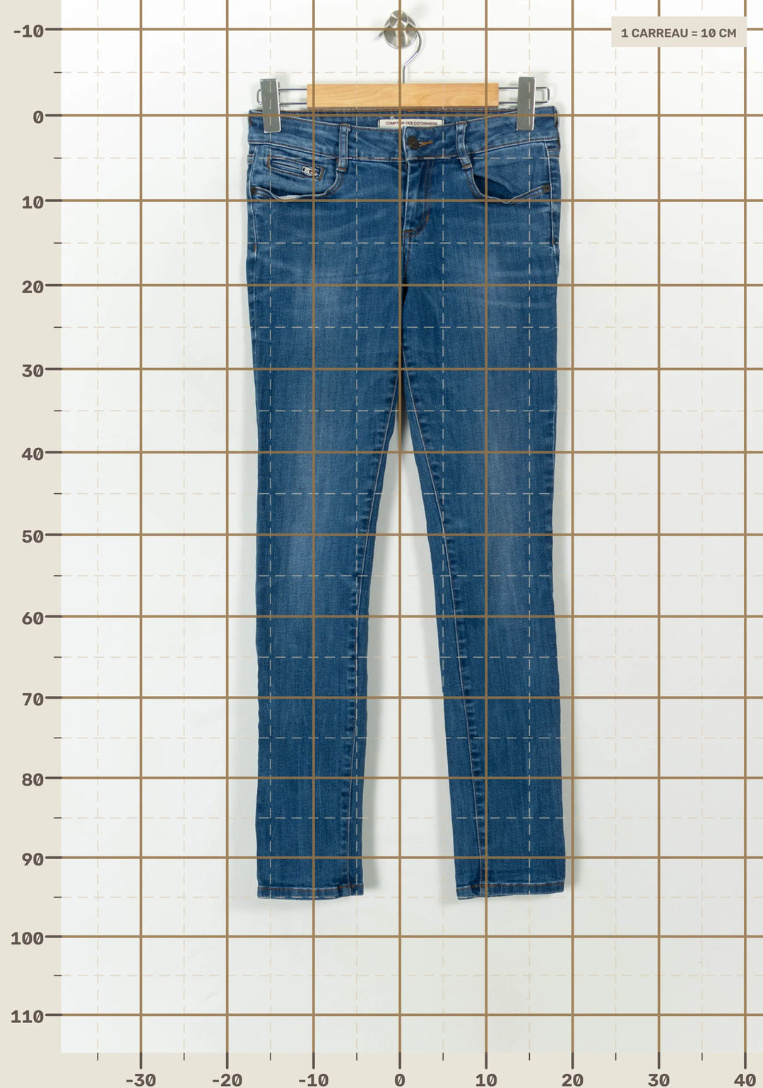 Jean Slim Bleu - Taille S/36 de la marque Comptoir des Cotonniers | PARAD120712 - Vendu par Paradigme - Image 4
