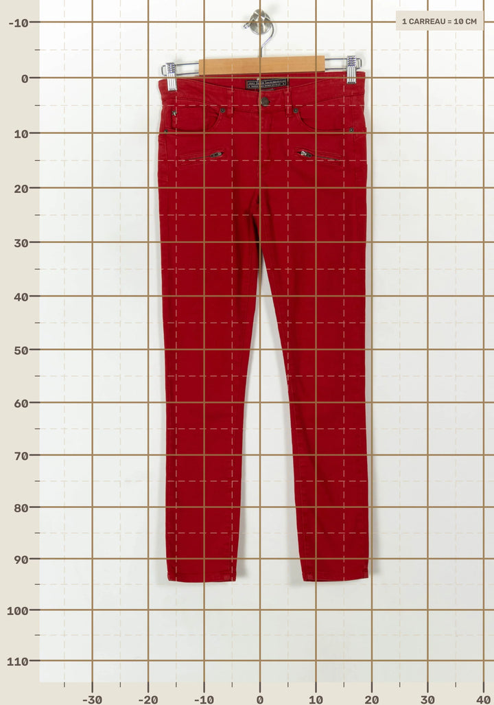 Jean Rouge - Taille S/36 de la marque IKKS | PARAD120713 - Vendu par Paradigme - Image 4