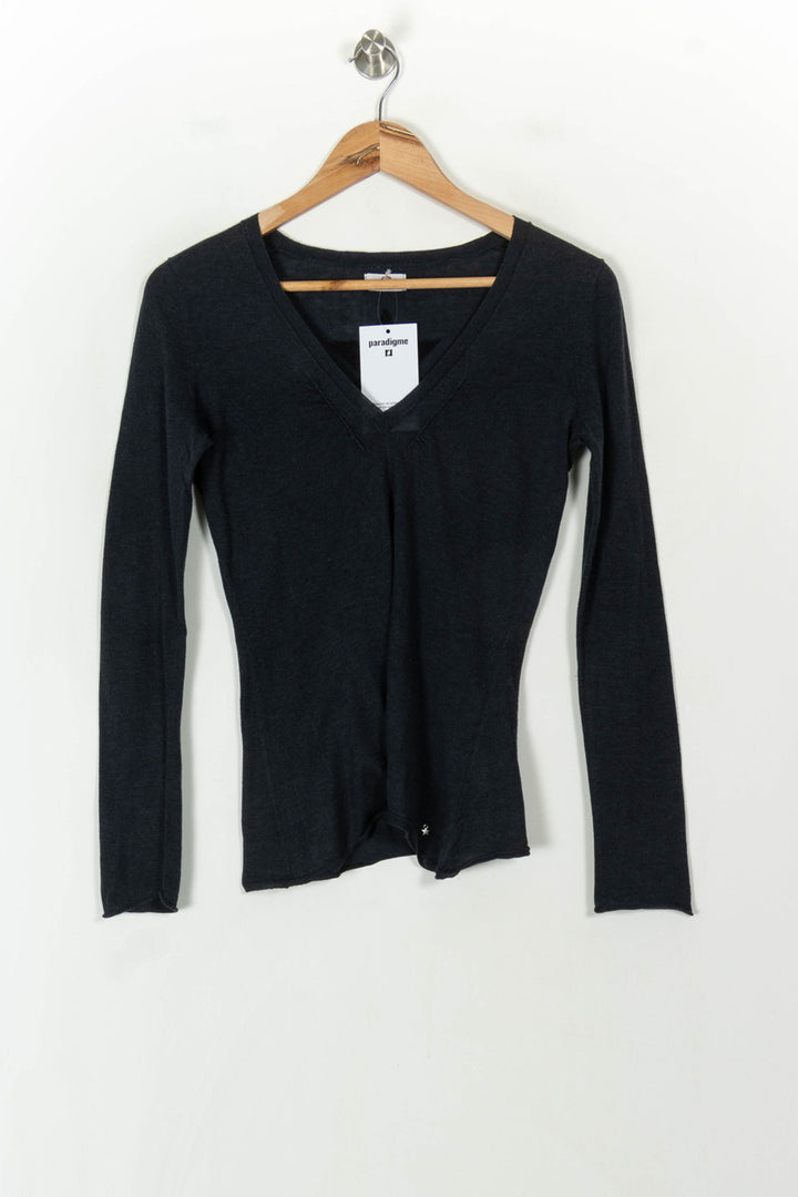Pull Bleu - Taille S/36 de la marque Des petits hauts | PARAD120714 - Vendu par Paradigme - Image 2