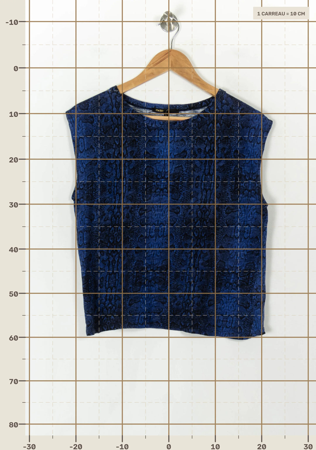 Débardeur Bleu - Taille S/36 de la marque Maje | PARAD120720 - Vendu par Paradigme - Image 4