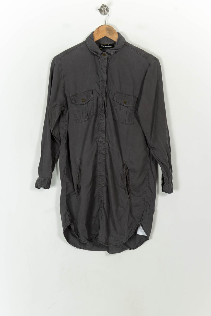 Robe Chemise Grise - Taille XXS/32 de la marque The Kooples | PARAD120722 - Vendu par Paradigme - Image 2