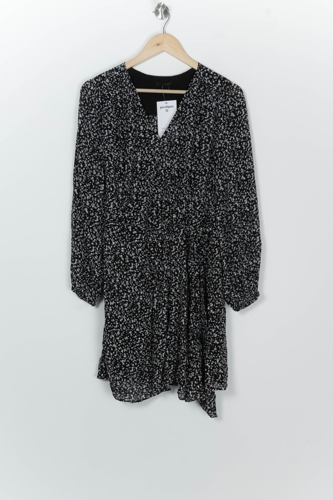Robe Courte Noire et Blanche - Taille L/40 de la marque IKKS | PARAD120723 - Vendu par Paradigme - Image 2